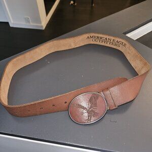 Leather American Eagle Western Style Belt